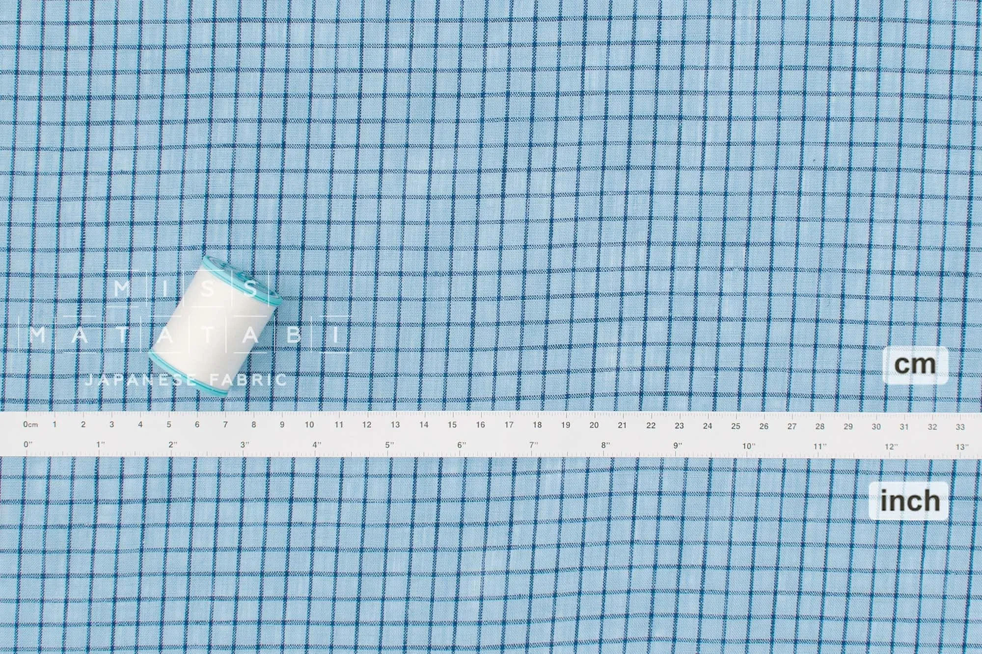 100% Linen Windowpane - 6