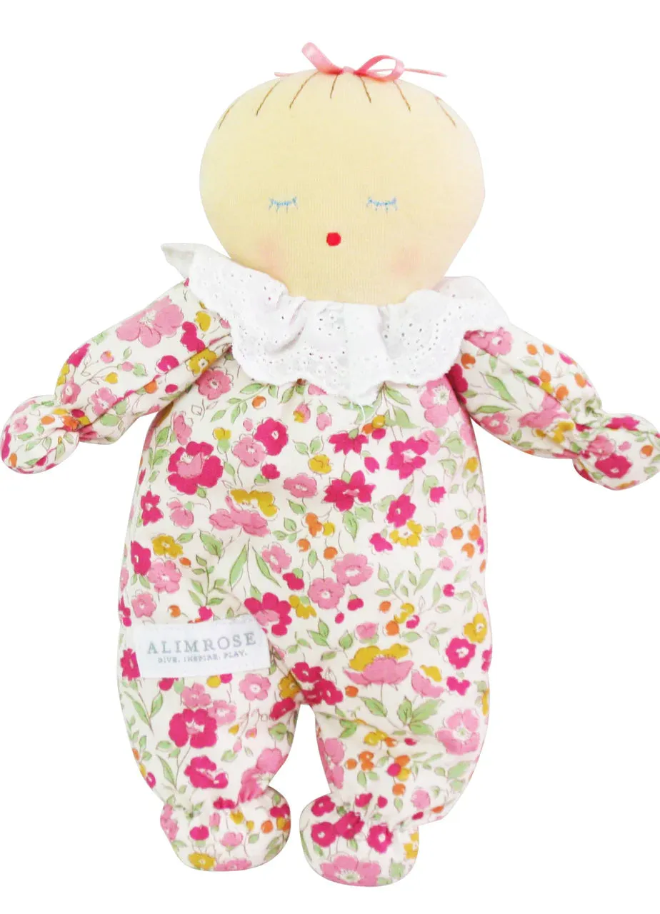 ALIMROSE ASLEEP AWAKE BABY DOLL: ROSE GARDEN