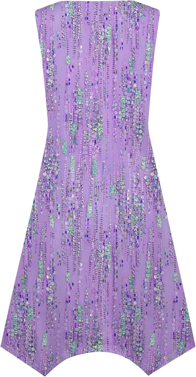 Azeralia Summer Dress Sleeveless Midi Dress for Women Sundresses for Women 2024 Sundress Plus Size Bodycon Dresses for Women