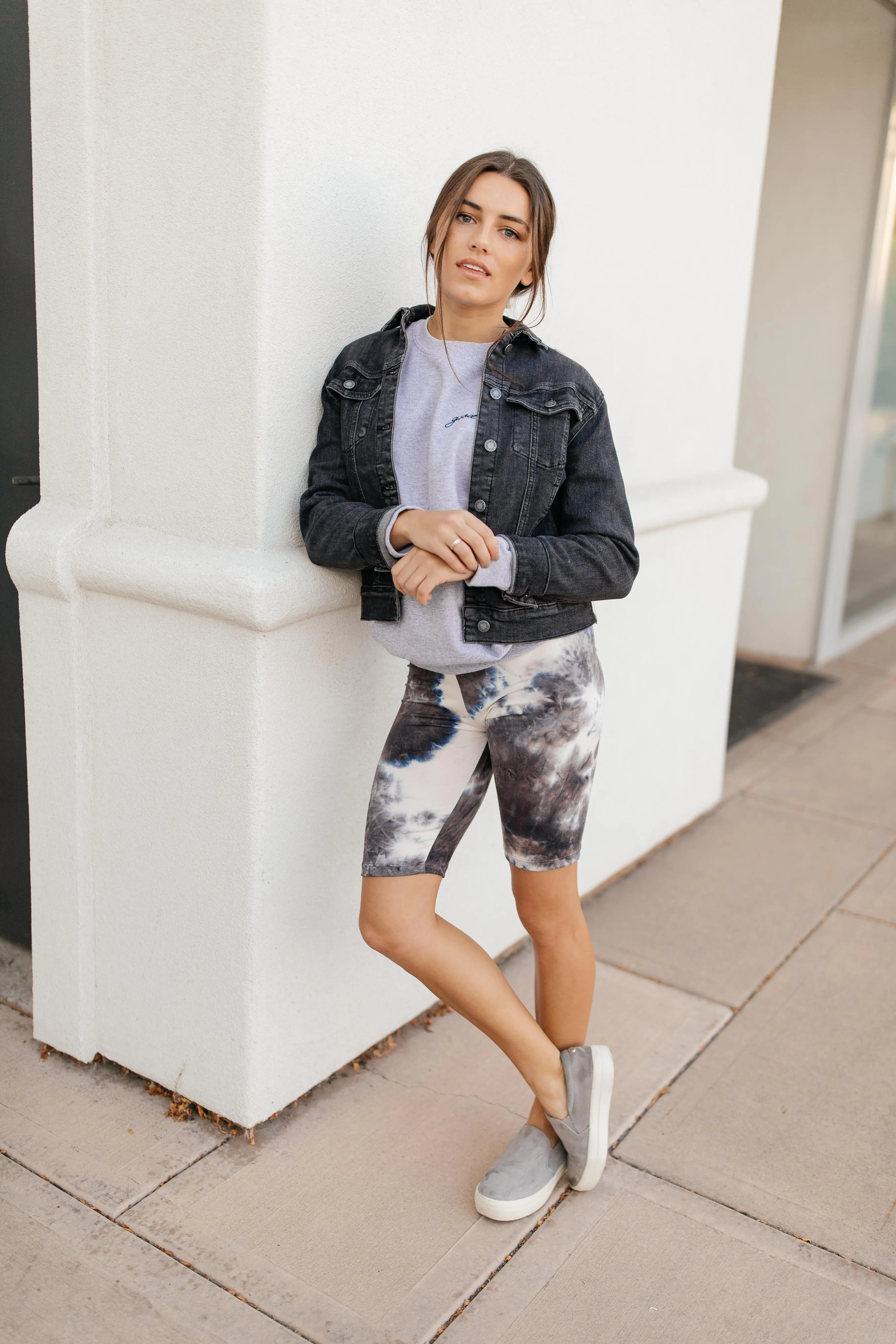 Biking In Style Charcoal Biker Shorts