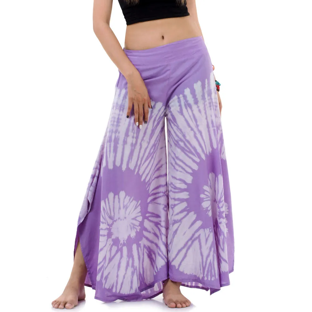 Blushing Rose Hippie Tie Dye Palazzo Pants