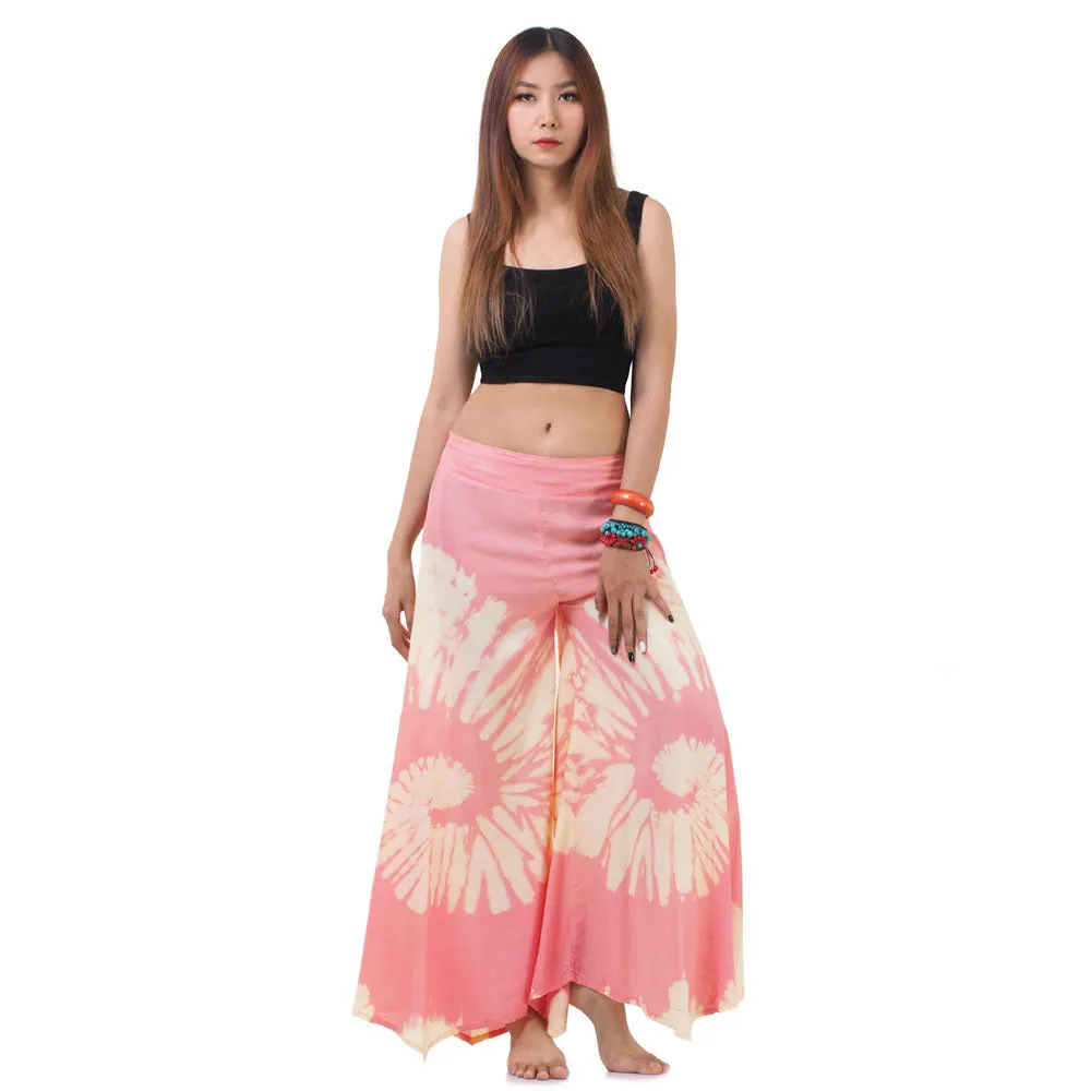 Blushing Rose Hippie Tie Dye Palazzo Pants