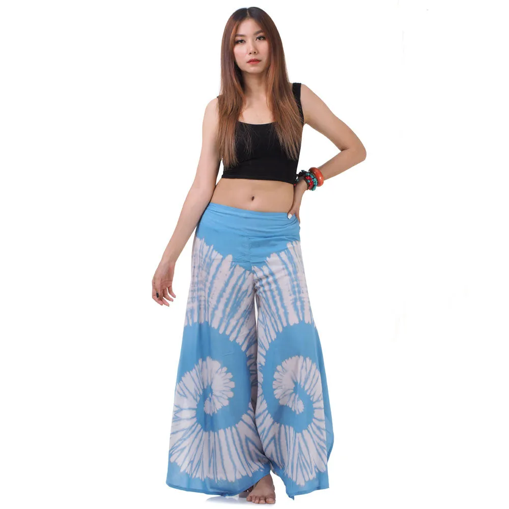 Blushing Rose Hippie Tie Dye Palazzo Pants