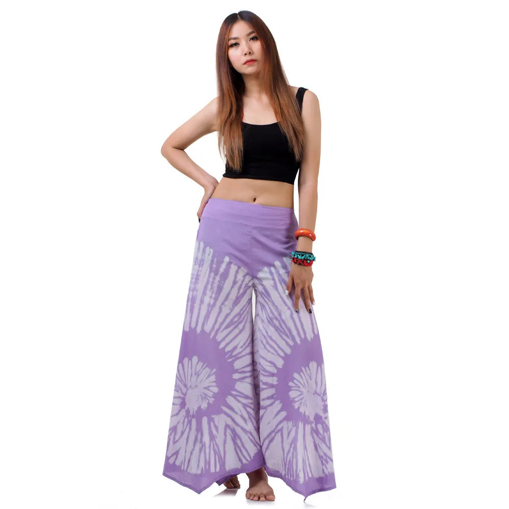Blushing Rose Hippie Tie Dye Palazzo Pants