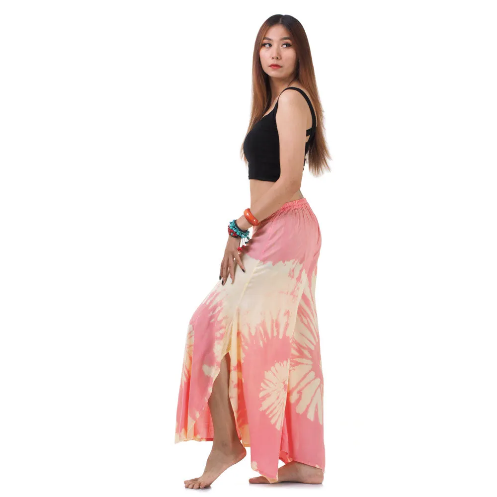 Blushing Rose Hippie Tie Dye Palazzo Pants