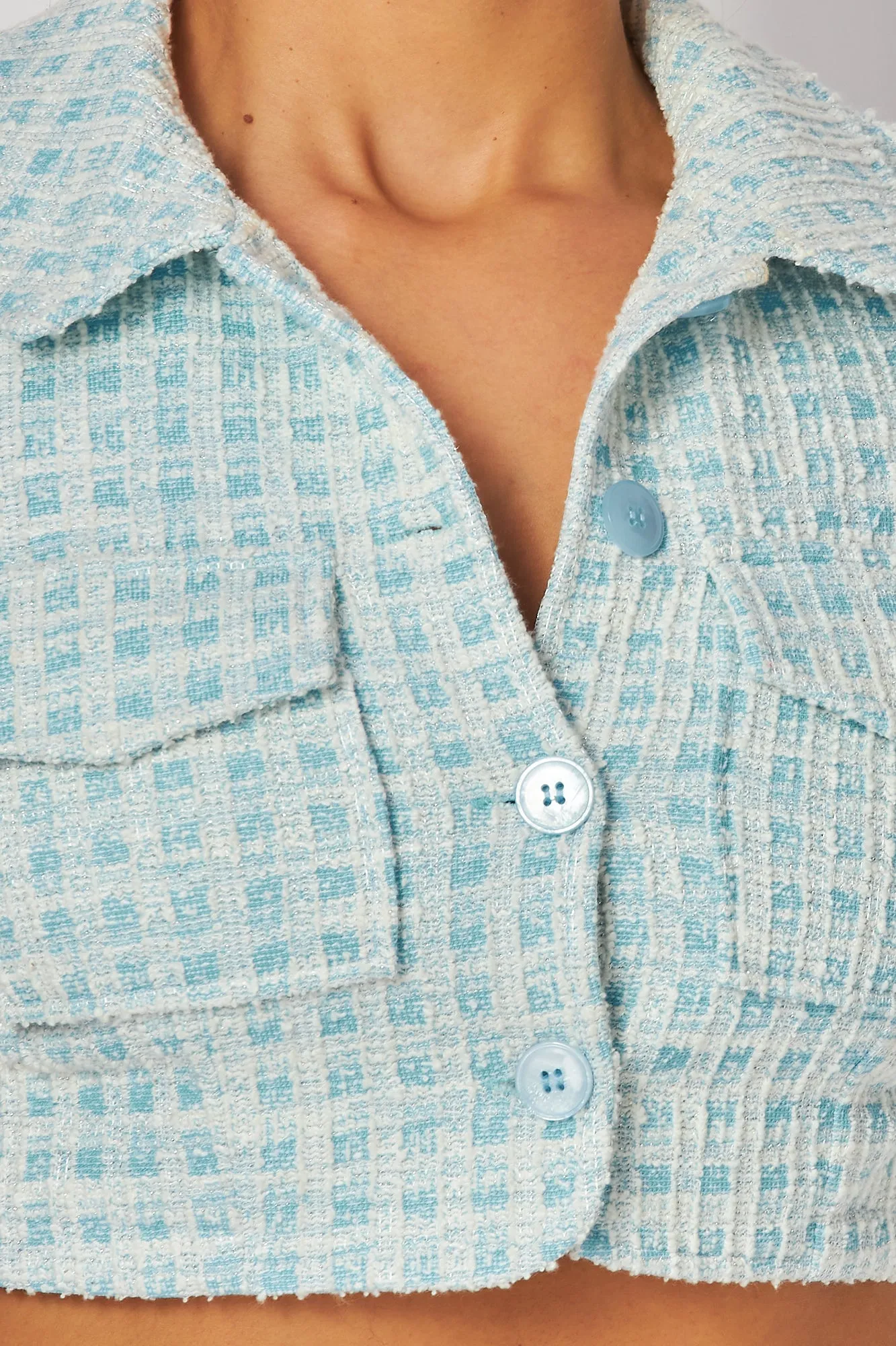 Call Me Maybe Crop Button Jacket & Shorts Set