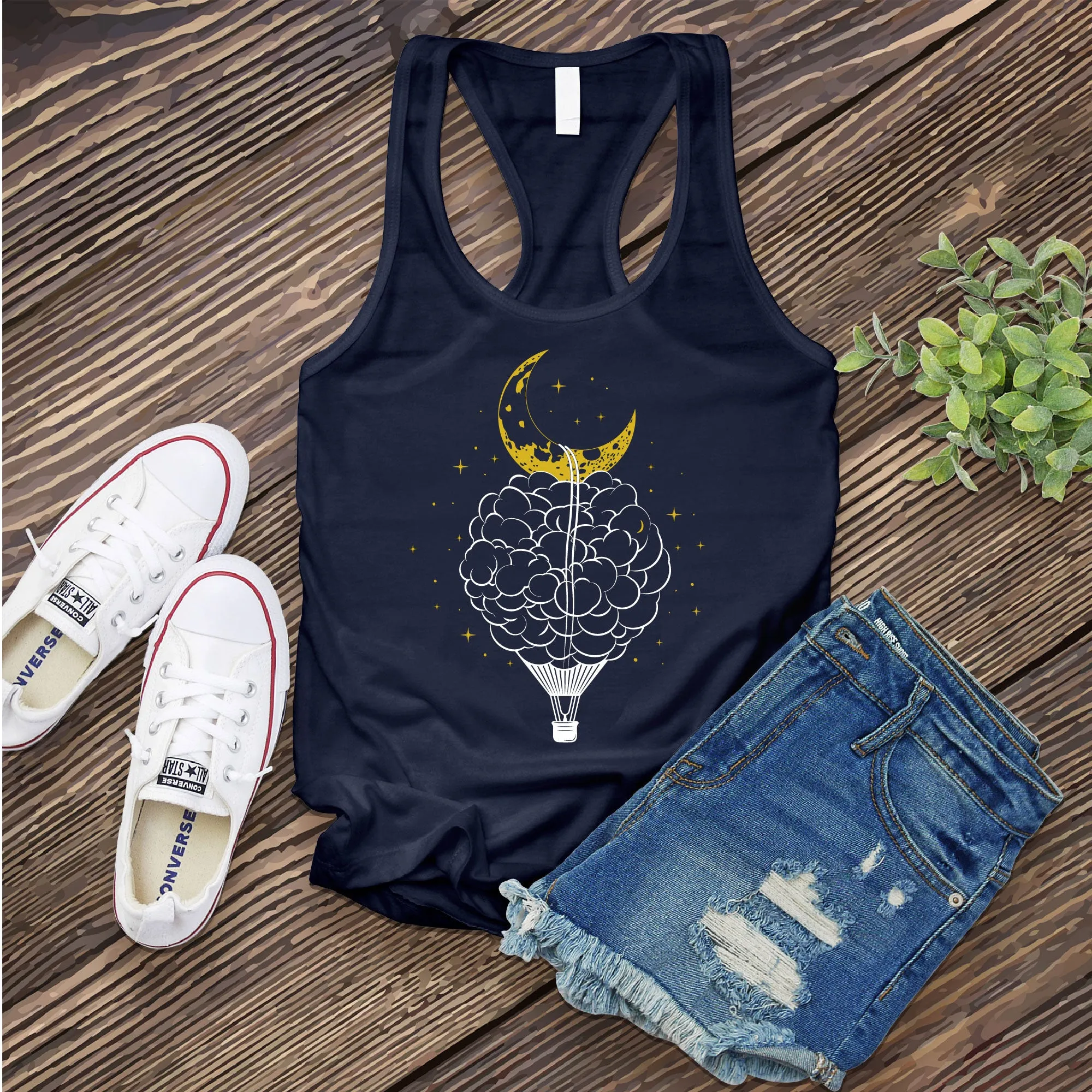 Cloud Hot Air Balloon Women's Tank Top