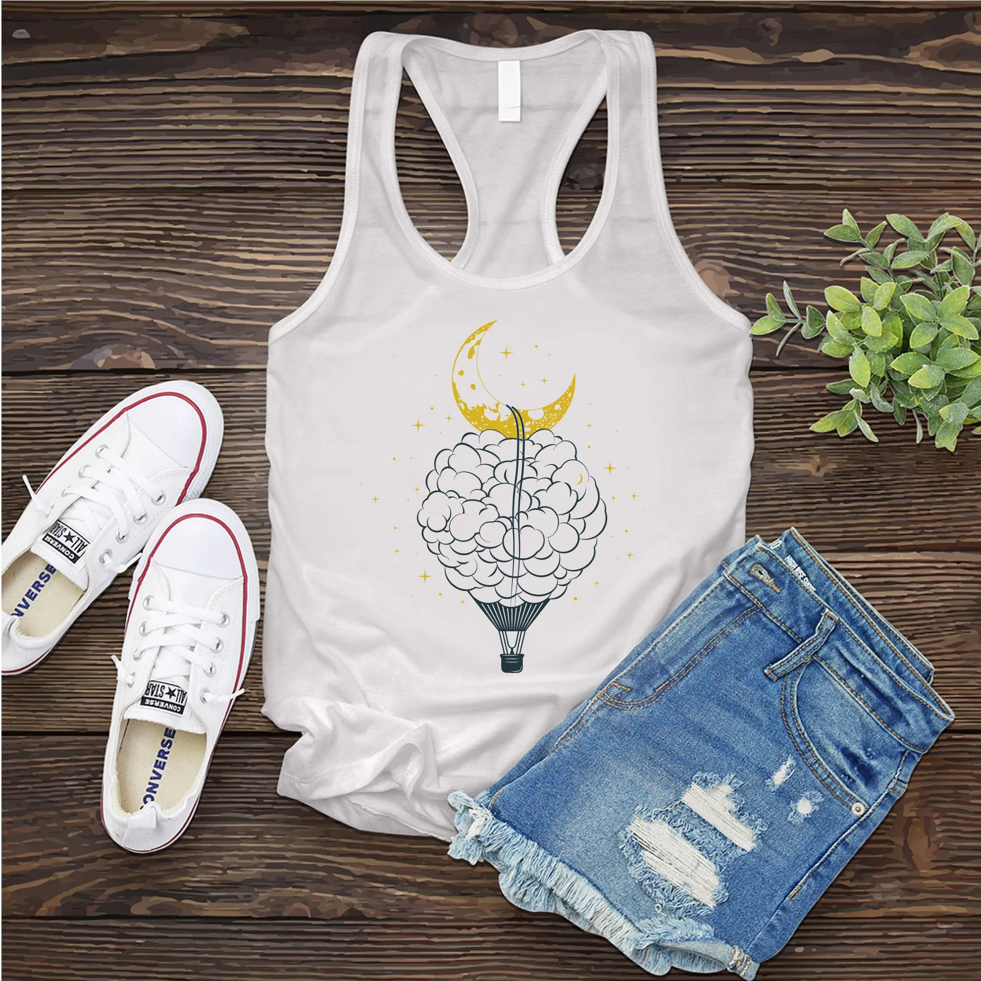 Cloud Hot Air Balloon Women's Tank Top