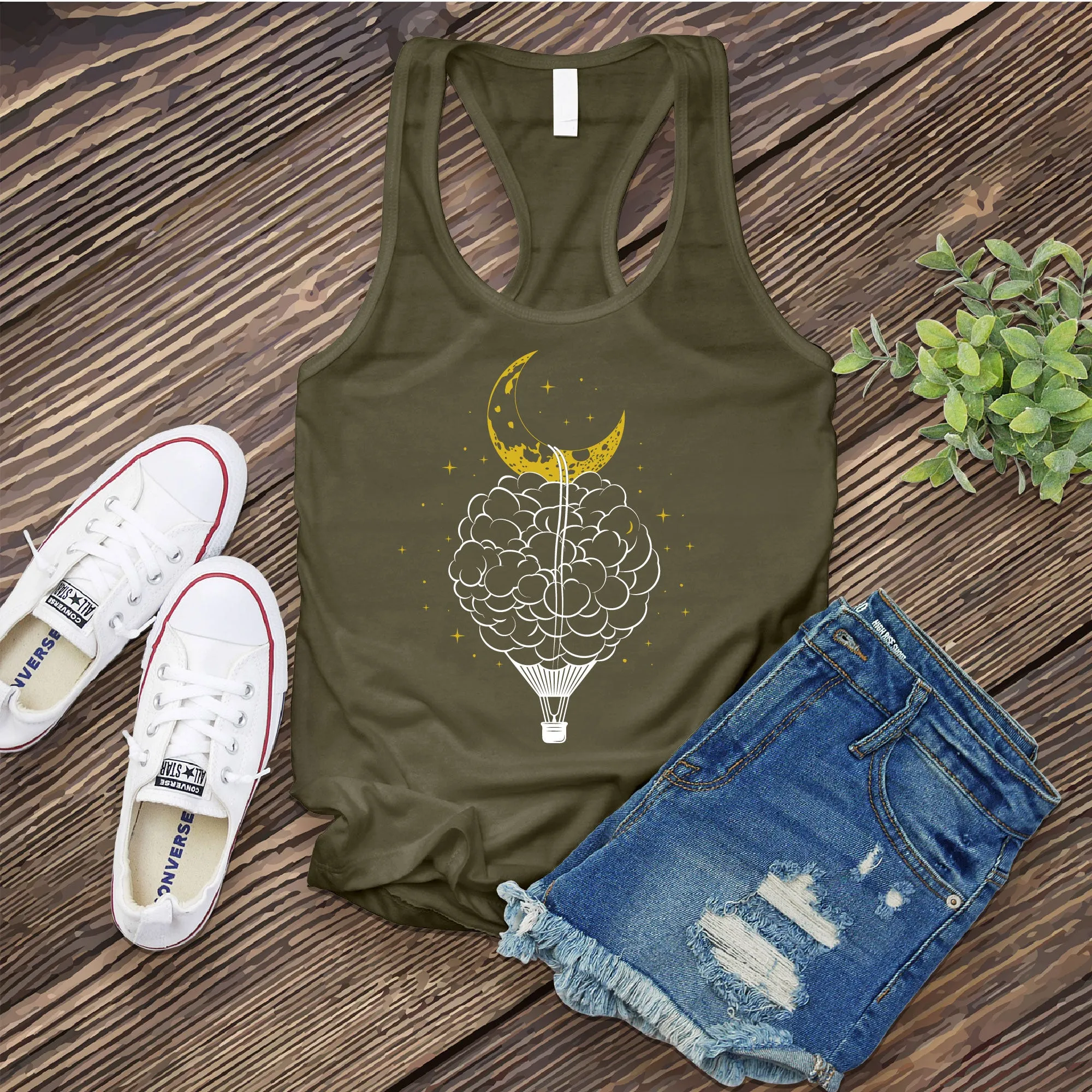 Cloud Hot Air Balloon Women's Tank Top