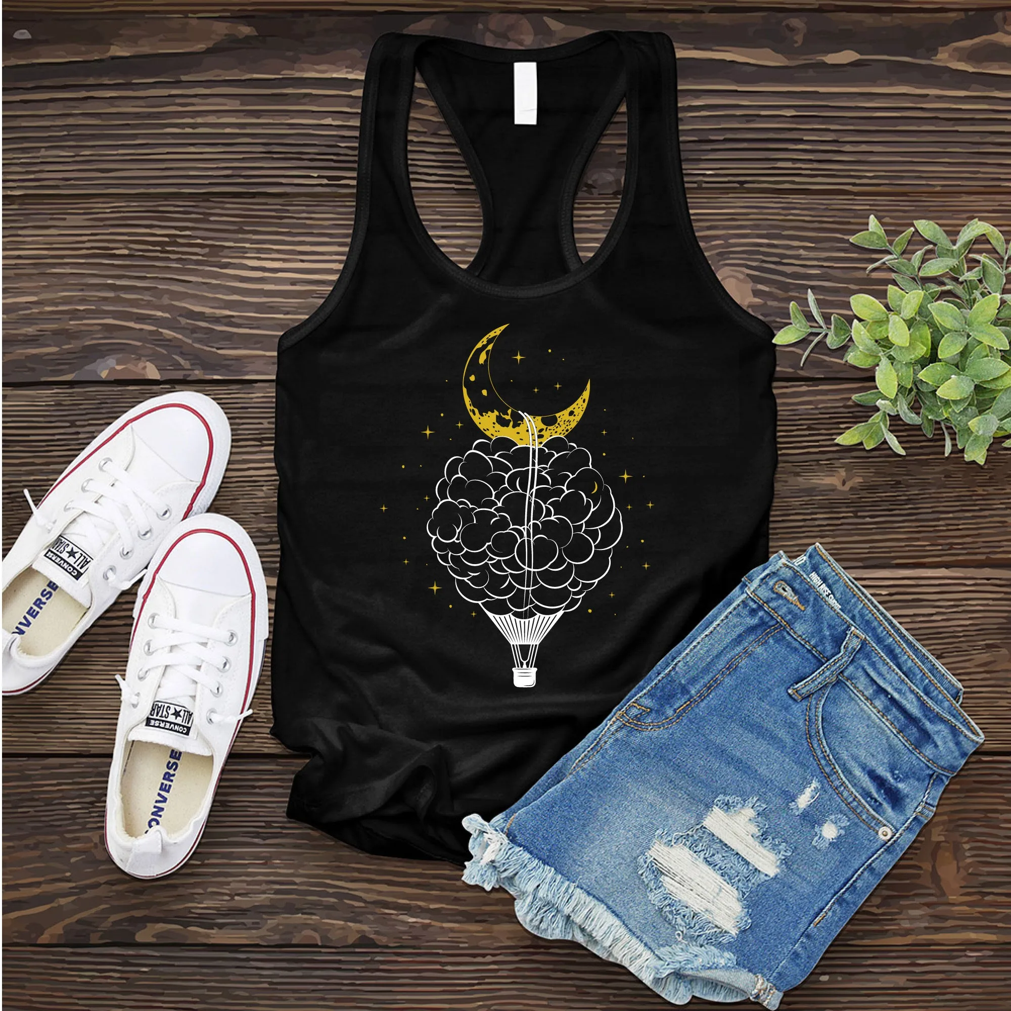 Cloud Hot Air Balloon Women's Tank Top