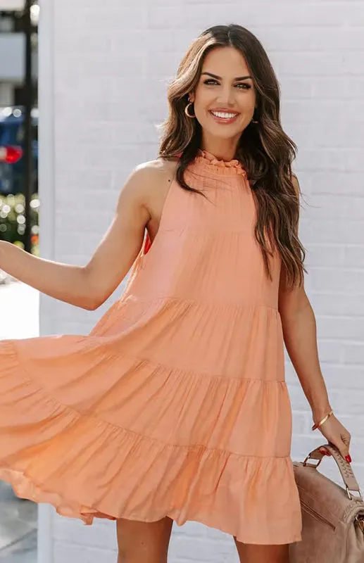 Cotton Loose Tiered Tank Sundress