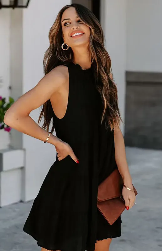 Cotton Loose Tiered Tank Sundress