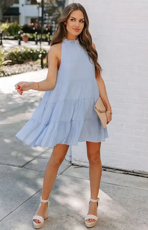 Cotton Loose Tiered Tank Sundress