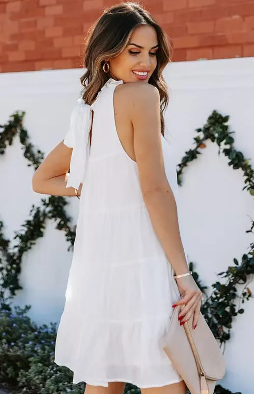 Cotton Loose Tiered Tank Sundress