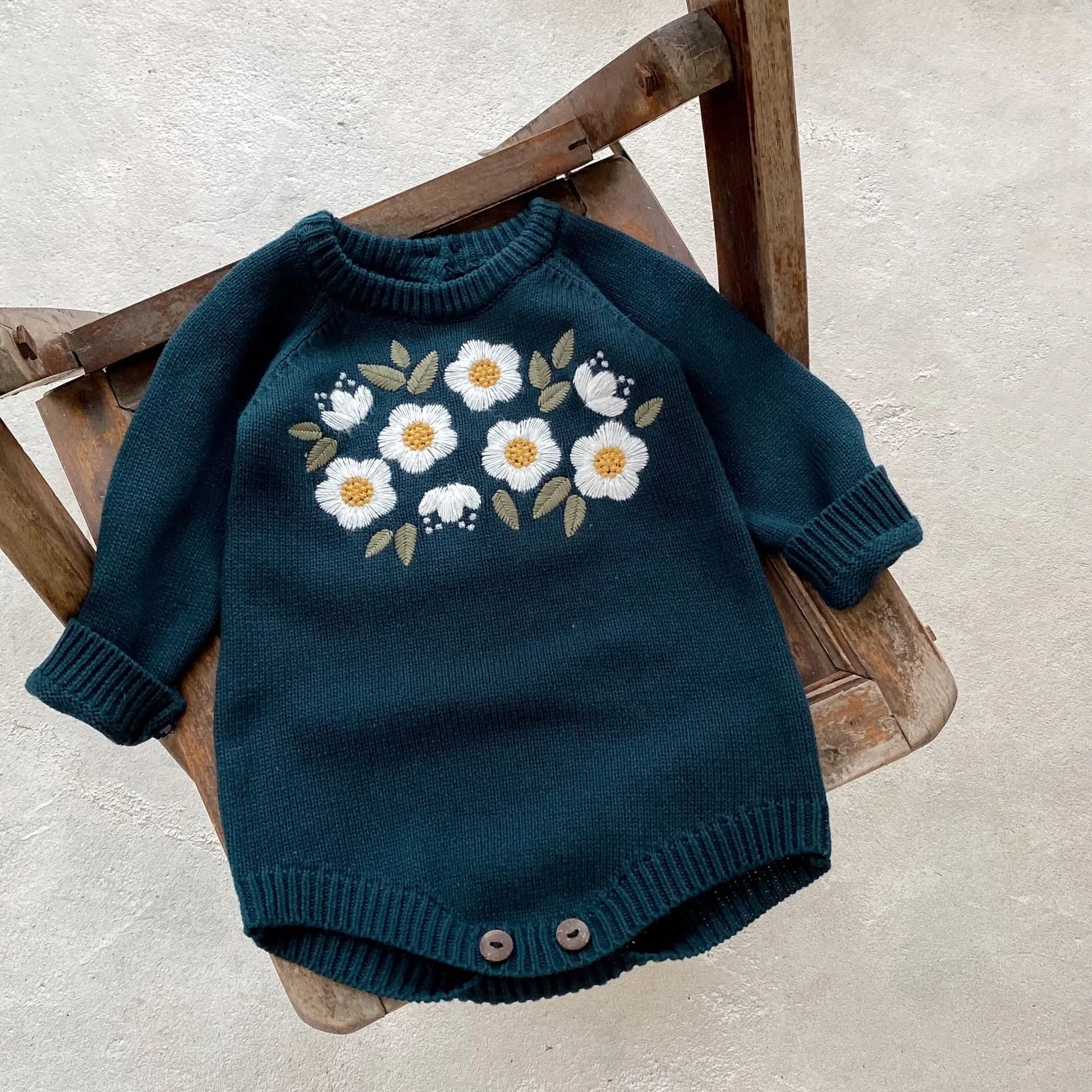Daisy Knit Romper