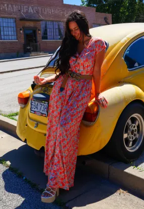Daphne Floral Print Jumpsuit