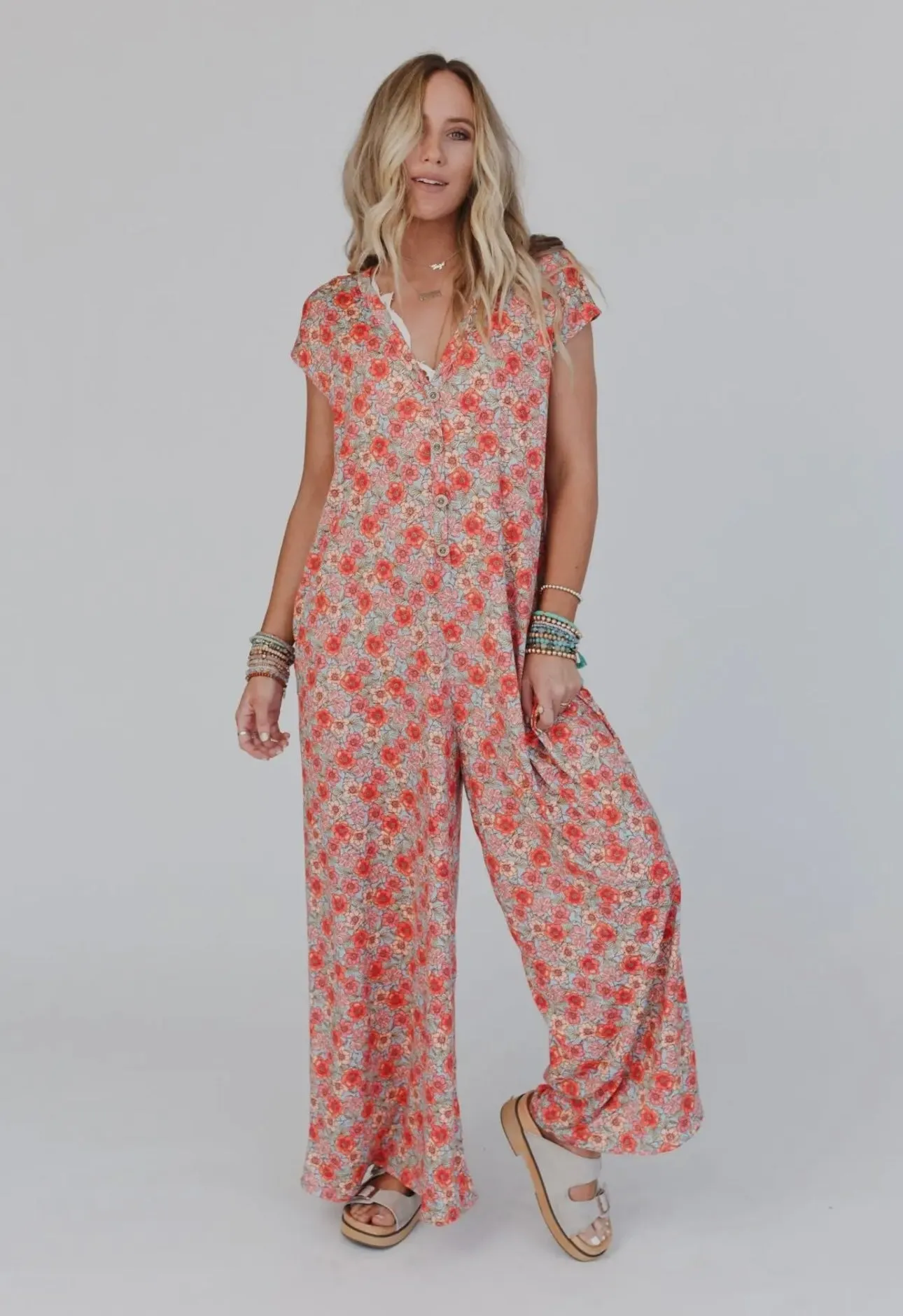 Daphne Floral Print Jumpsuit