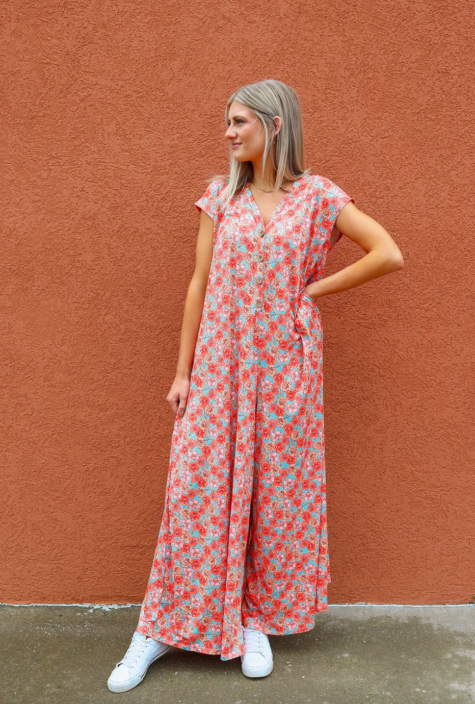 Daphne Floral Print Jumpsuit