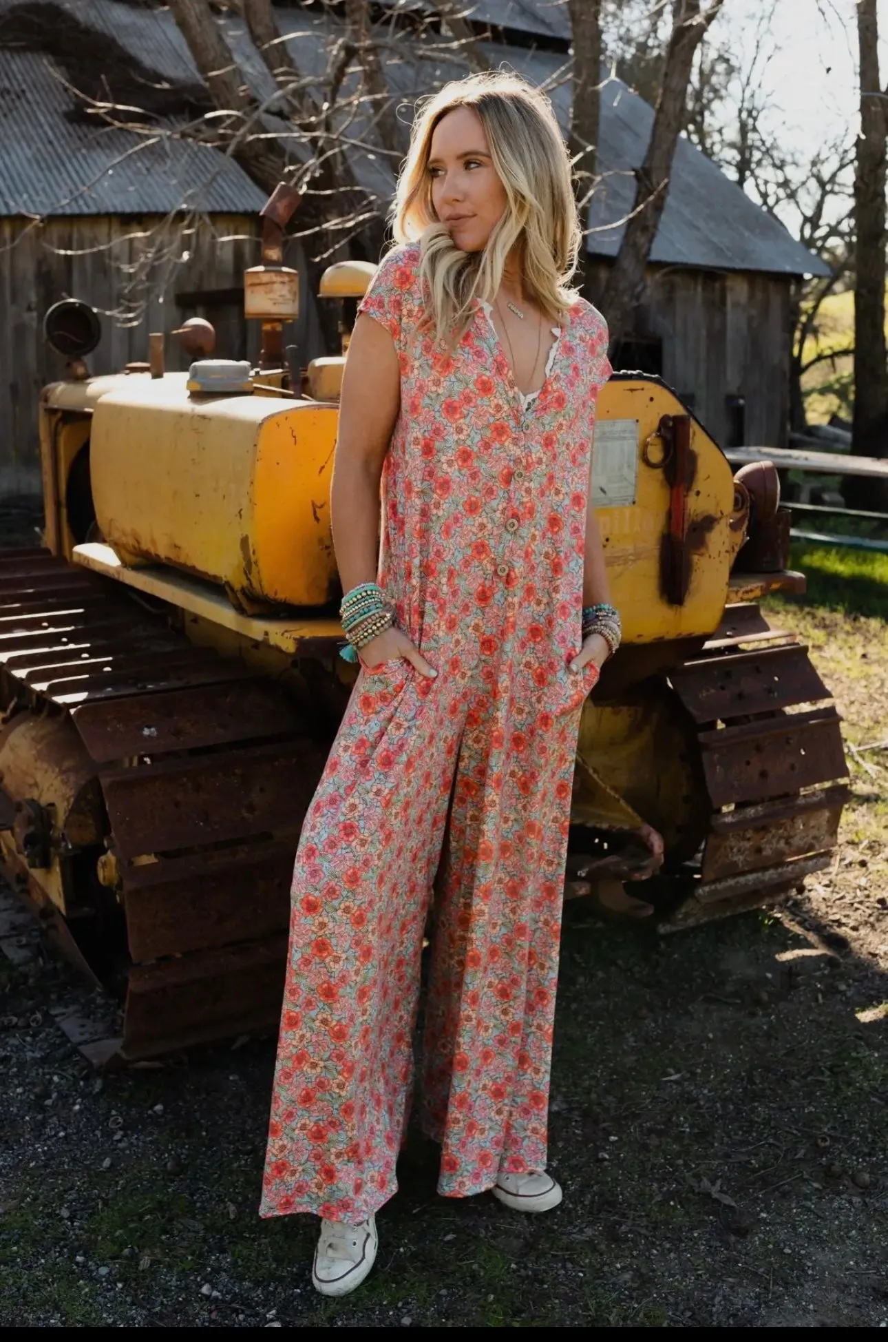 Daphne Floral Print Jumpsuit