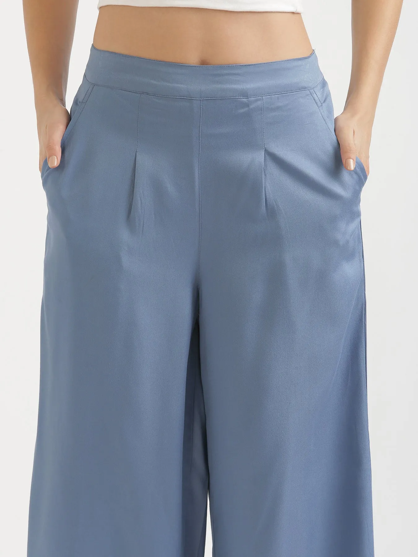 English Blue Palazzo Pant