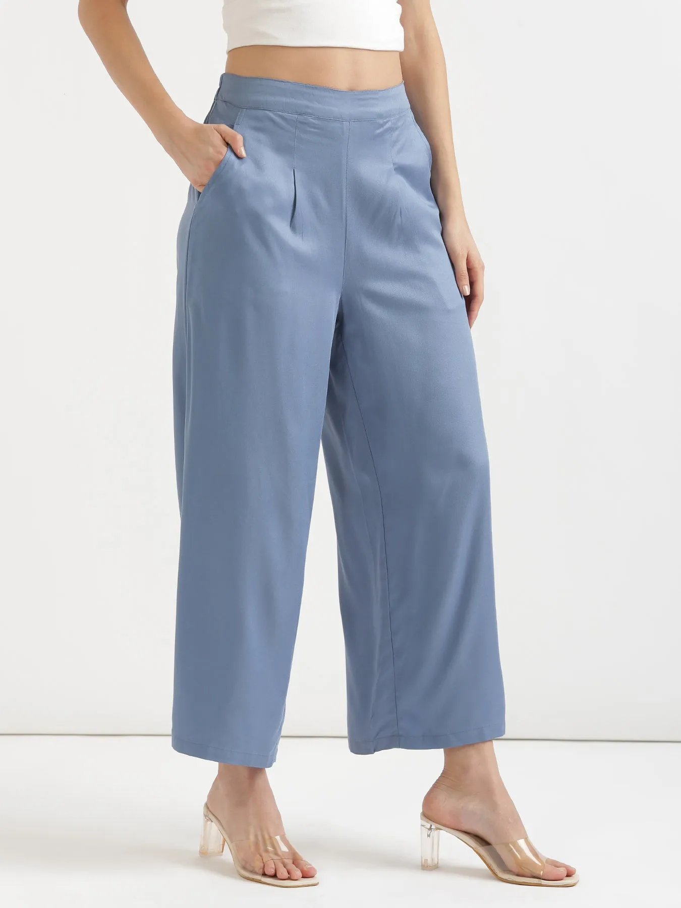 English Blue Palazzo Pant
