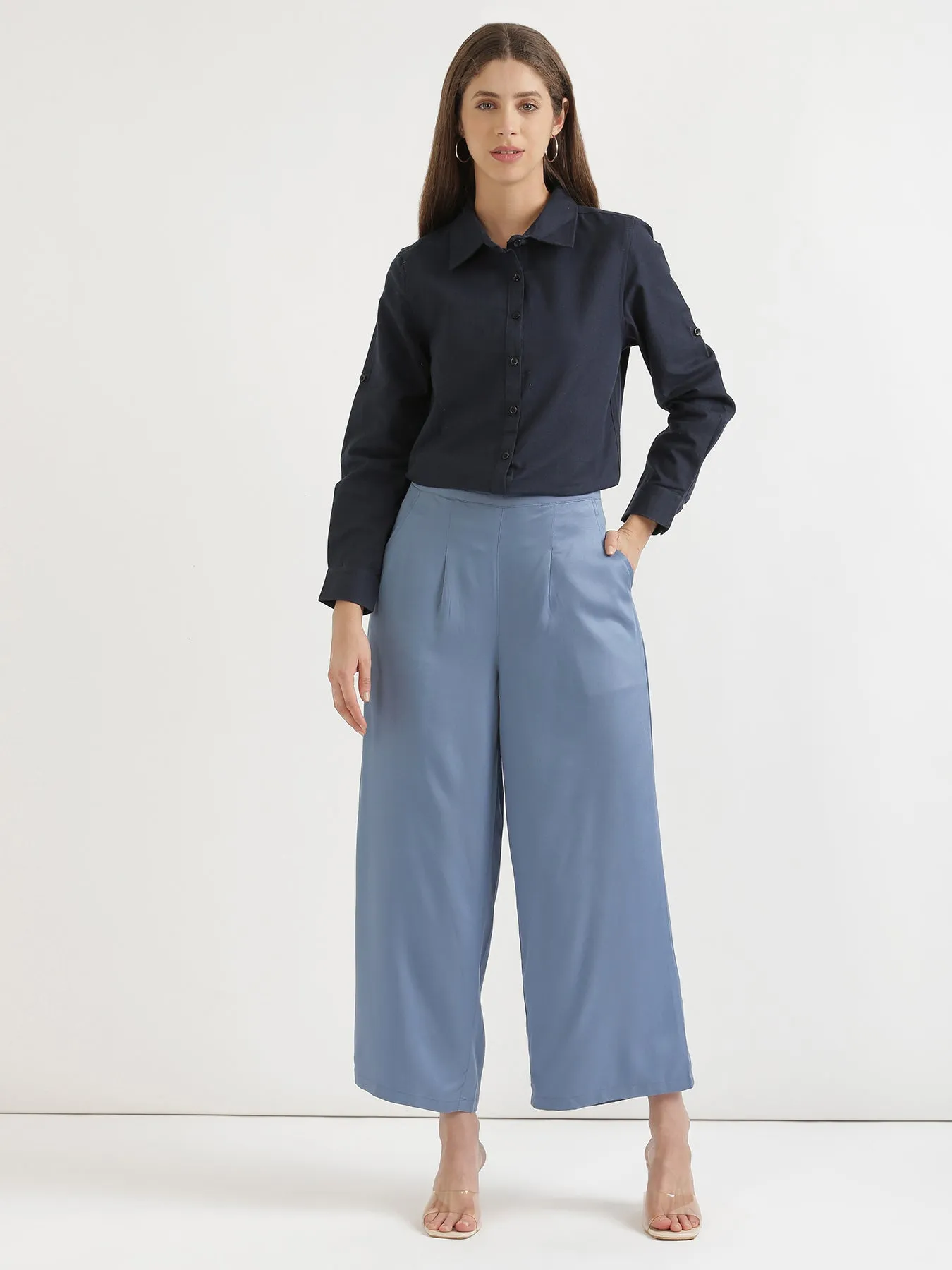 English Blue Palazzo Pant