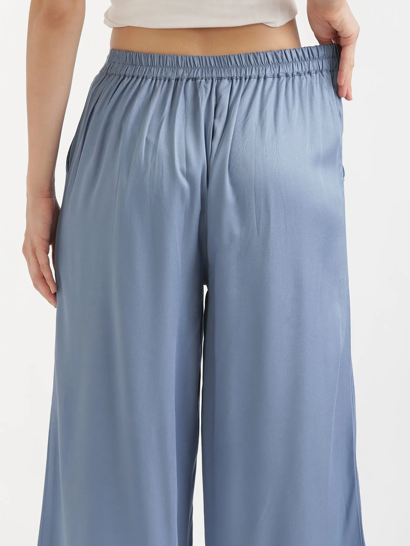 English Blue Palazzo Pant