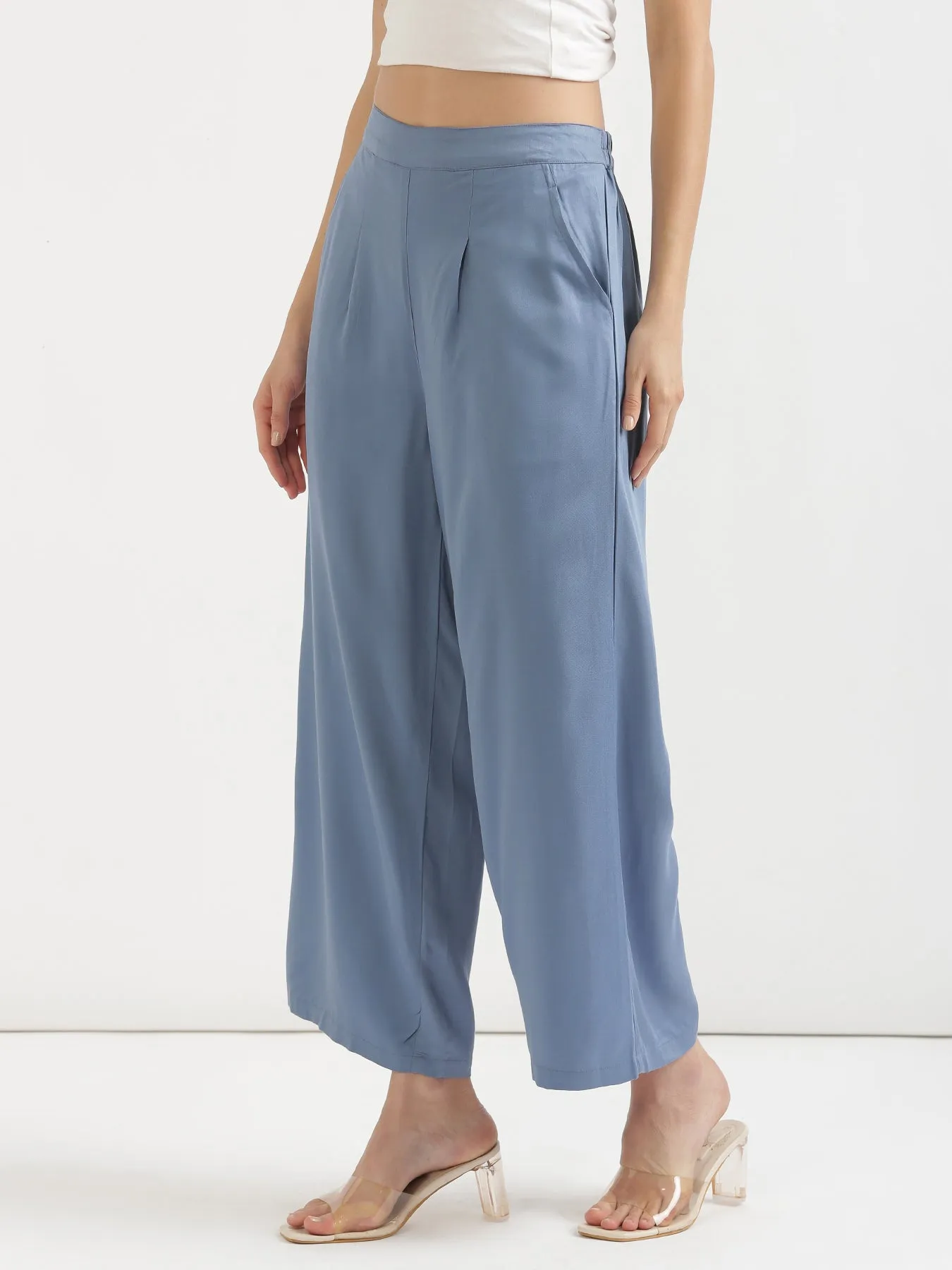 English Blue Palazzo Pant