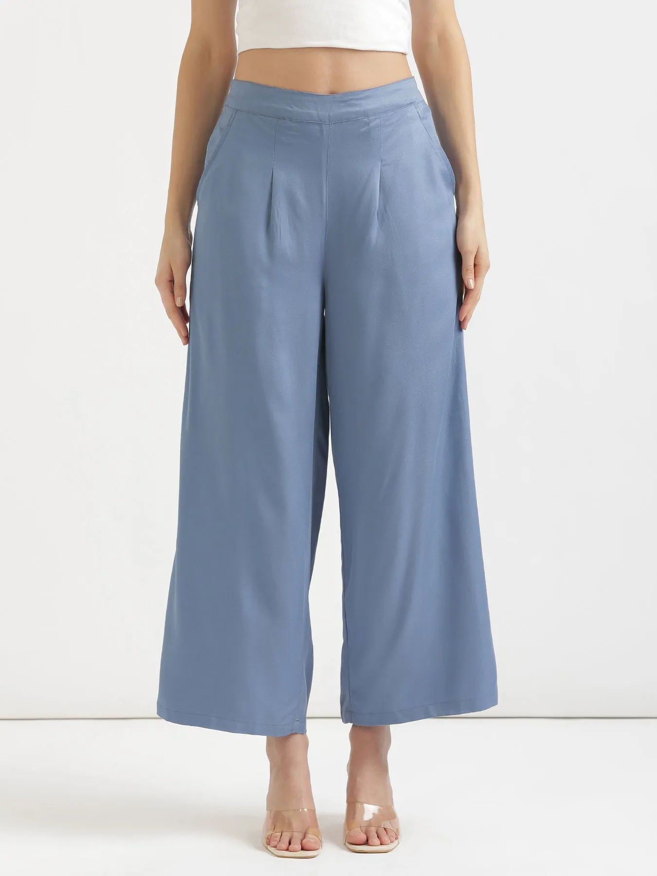 English Blue Palazzo Pant