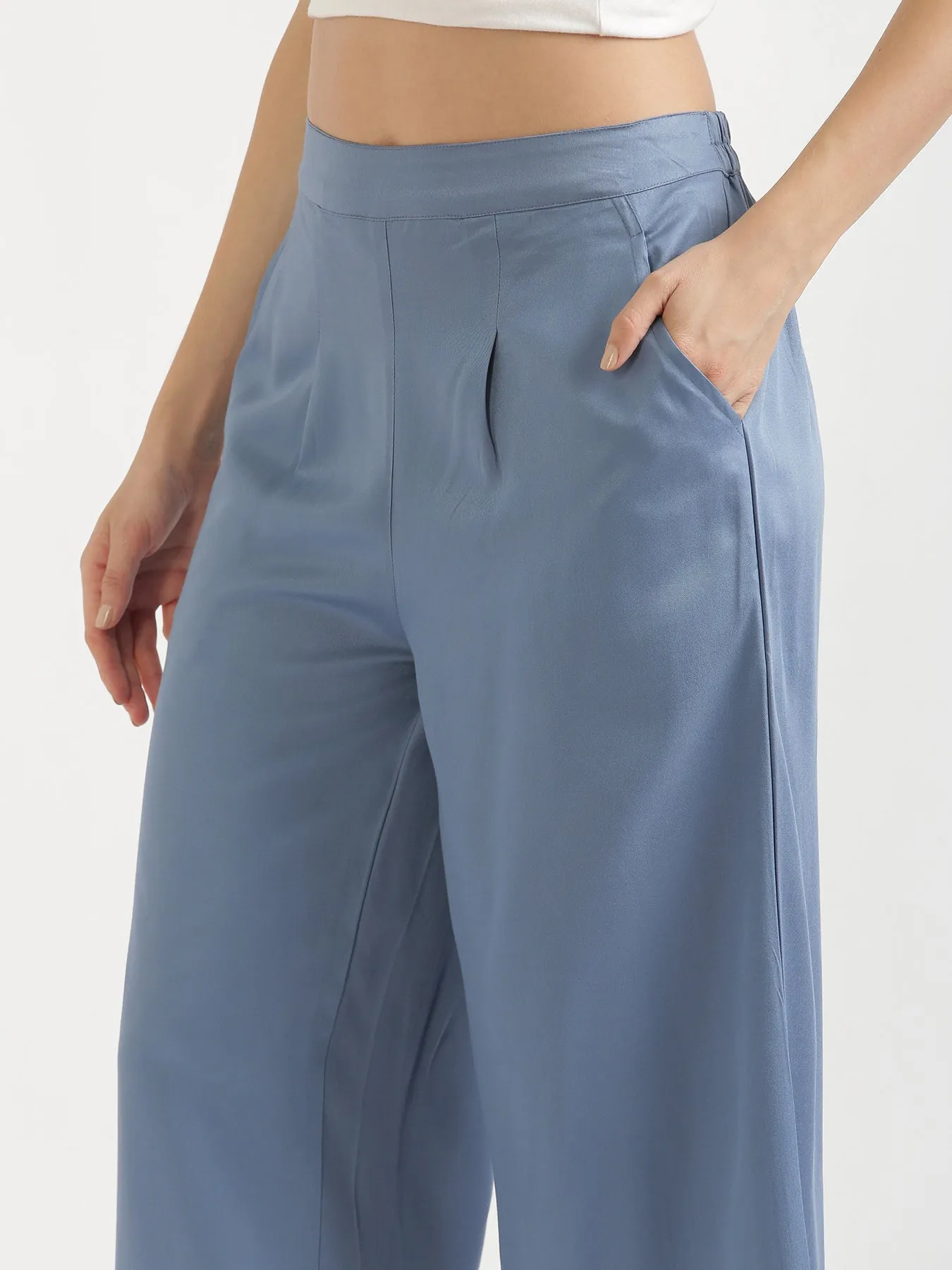 English Blue Palazzo Pant