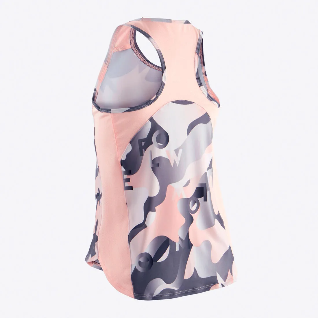 Girls' Breathable Synthetic Tank Top - Navy Print