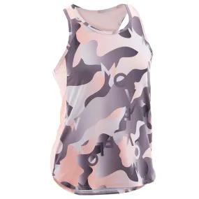 Girls' Breathable Synthetic Tank Top - Navy Print