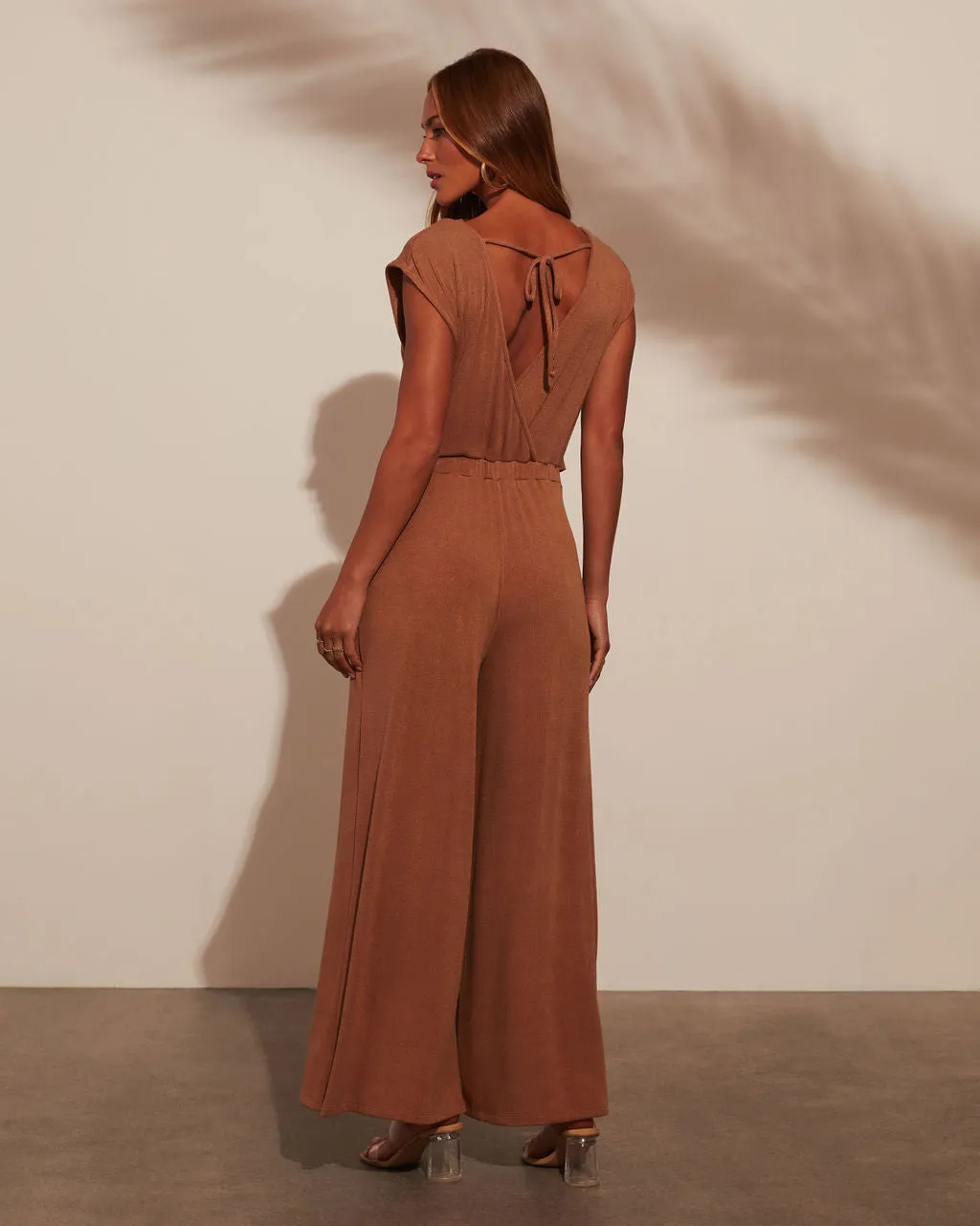 Holland Flowy Tiered Knit Jumpsuit