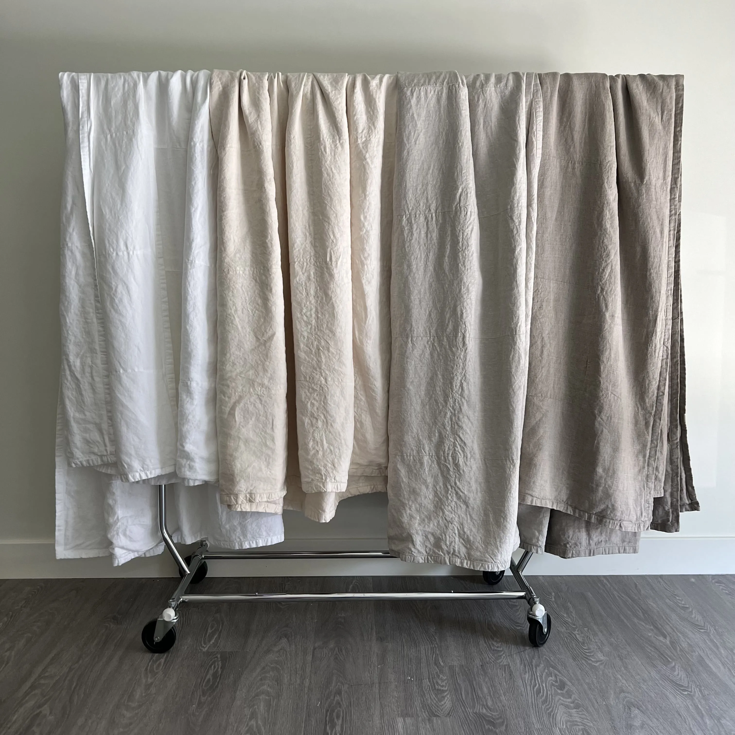 Ivory Lightweight Linen Blanket