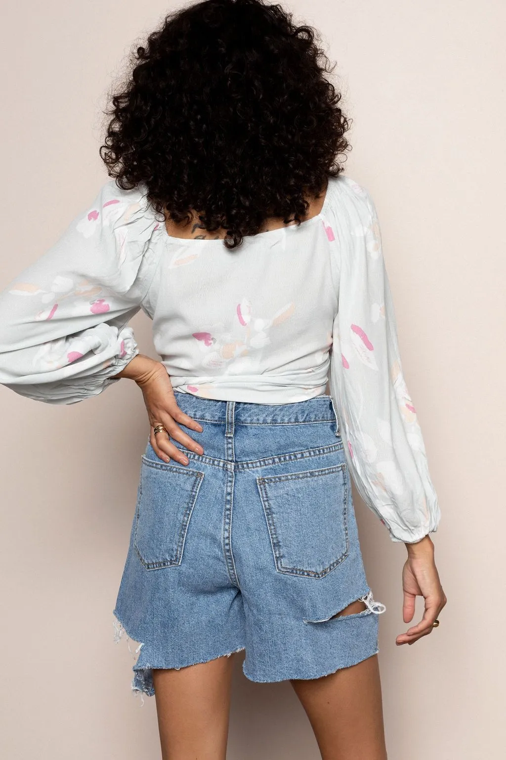 Kulia Crop in Light Blue