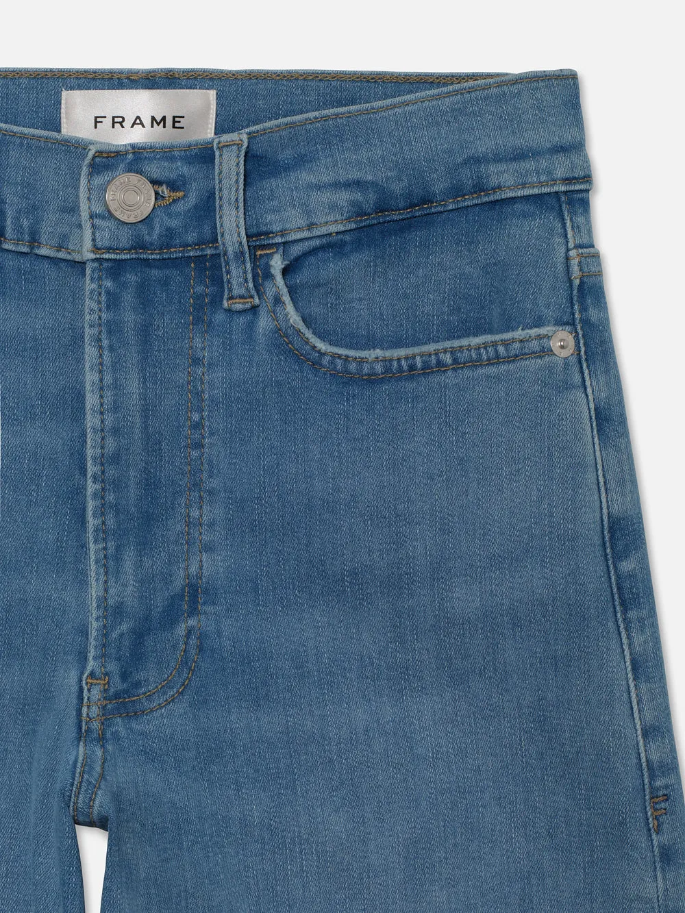 Le Slim Palazzo Raw Fray -- Clearwater