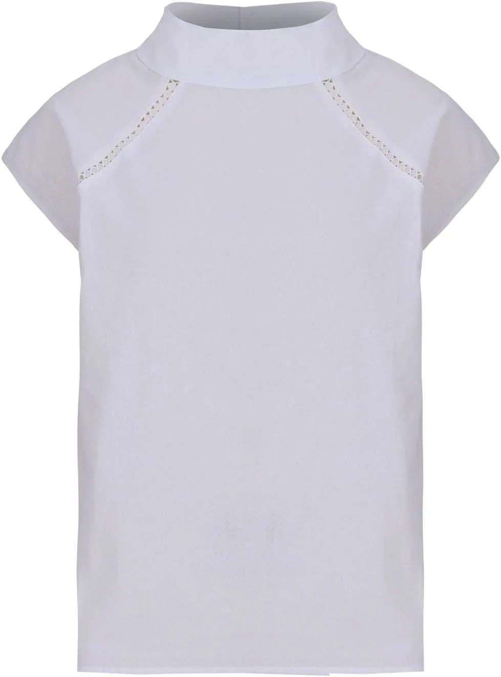 Linen Tank Top Women Summer Turtleneck Sleeveless Breathable Lace Vest Cotton Loose Comfy Casual Solid Shirt Camisole