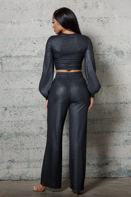 METALIC TWO PIECE SET