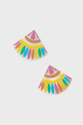 Multi Spanish Tile Earrings