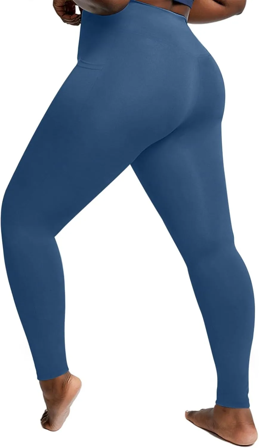 Oversized Pants for Women Plus Size Compression Leggings Butt Lifting Tummy Control Yoga Pants Comfy Elastic Sweatpats