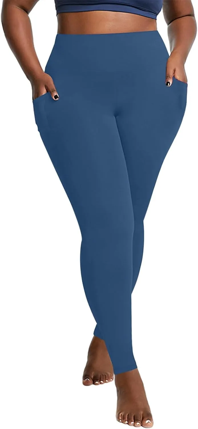 Oversized Pants for Women Plus Size Compression Leggings Butt Lifting Tummy Control Yoga Pants Comfy Elastic Sweatpats