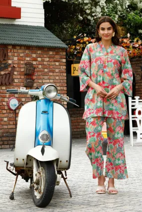 Paradise Perfection Cotton Palazzo Loungewear Set