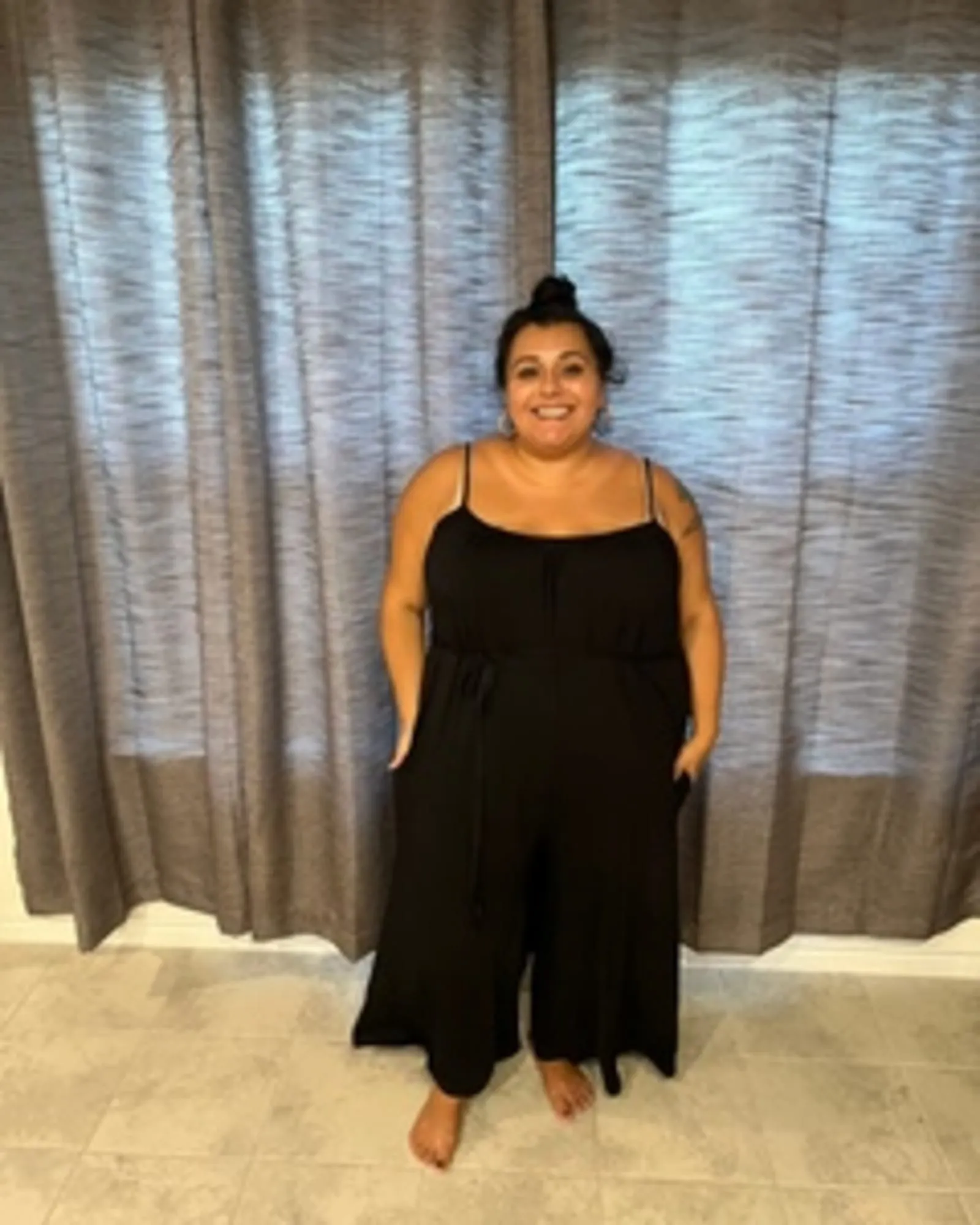 Selma Spaghetti Strap Jumpsuit | BLACK
