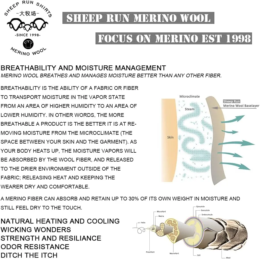 SHEEP RUN Merino Wool Camisole Racerback Tank Top Yoga Shirt Breathable Light-Weight Shirt