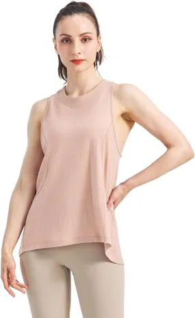 SHEEP RUN Merino Wool Tank Top Casual Yoga Shirt Wicking Breathable Light-Weight Shirt