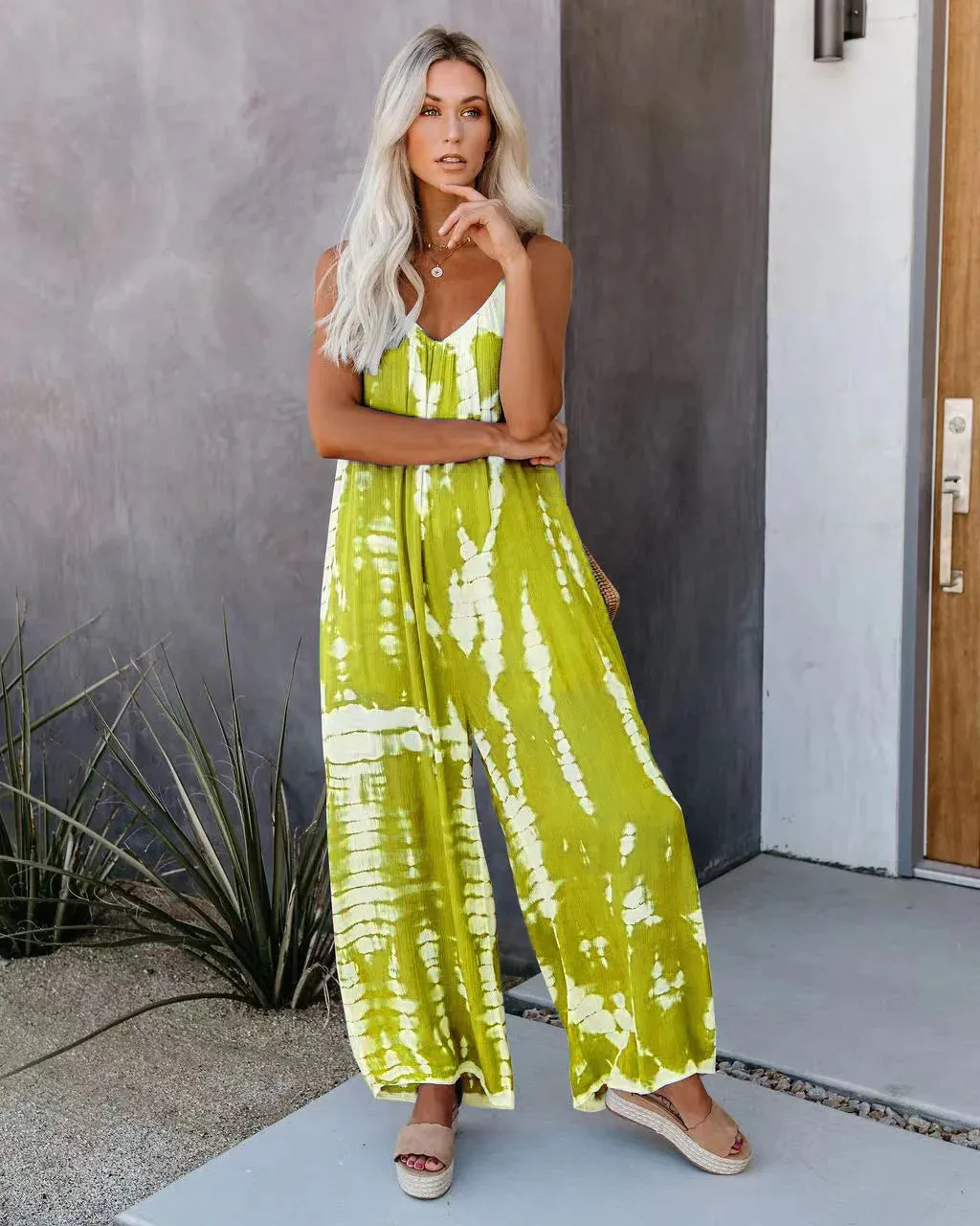 The Sandra Tie-Dye Loose Jumpsuit for Women