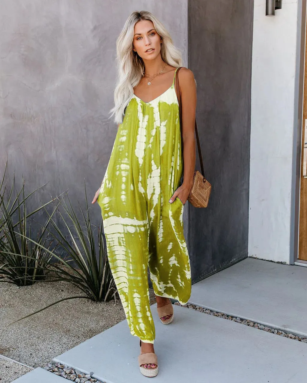 The Sandra Tie-Dye Loose Jumpsuit for Women