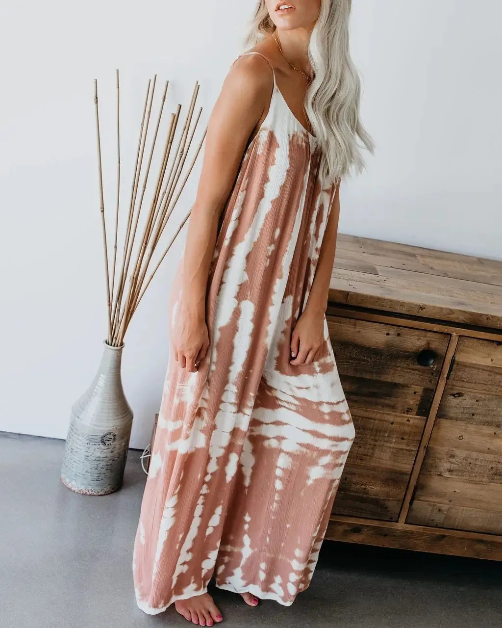 The Sandra Tie-Dye Loose Jumpsuit for Women