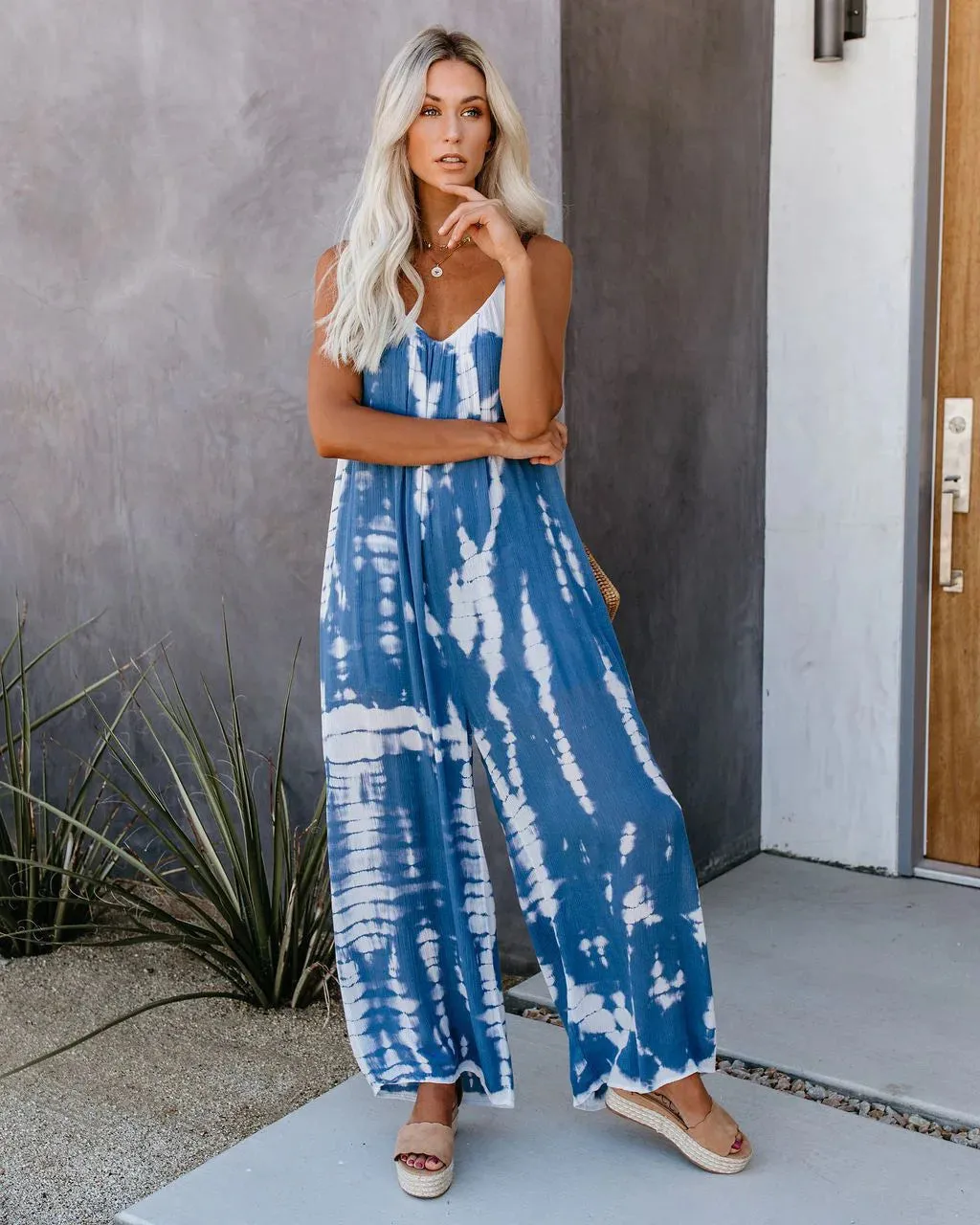 The Sandra Tie-Dye Loose Jumpsuit for Women