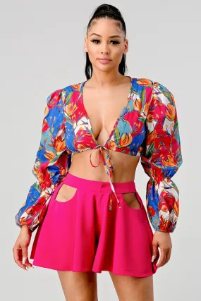 TROPICAL BREEZ SKIRT SET
